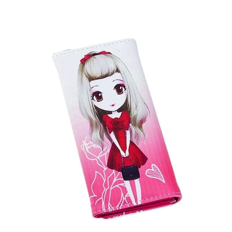 Long Hasp Carteira Ladies Wallet Women Purses And Wallets Women's Purse Leather Clutch New Portefeuille Femme Character Mini