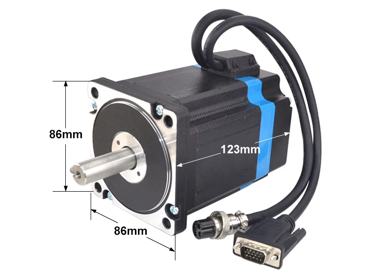 Nema 34 5.8Nm замкнутый контур шаговый двигатель комплект Гибридный Драйвер CL86T Nema34 шаговый двигатель серводвигатель комплекты и 2 шт. удлинительные кабели