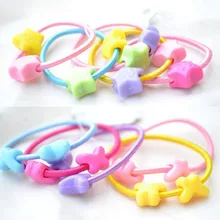 Фирменная Новинка 50 шт карамельный цвет эластичная резинка для волос Бабочка Кольцо Резиновая лента нейлоновый конский хвост держатель