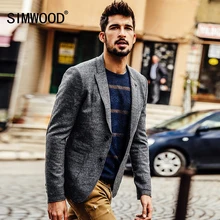 SIMWOOD 2016 Neue Herbst Winter mode lässig blazer männer masculino mode mäntel slim fit XZ6101