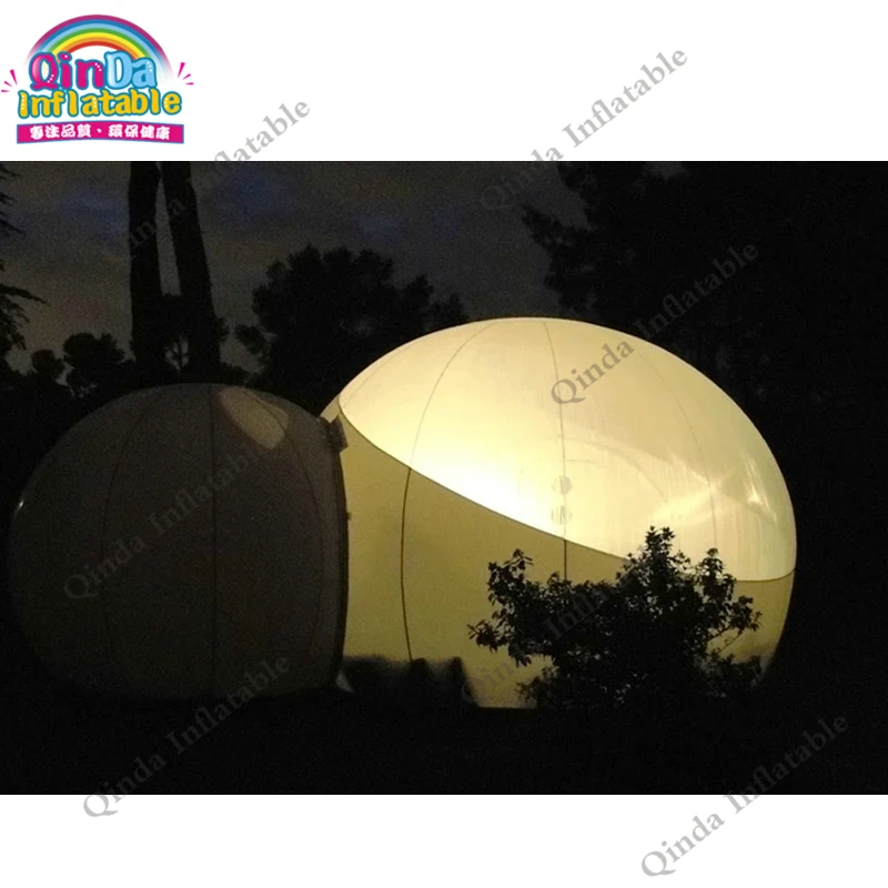 Double Room Transparent inflatable lawn bubble tent, inflatable bubble tree camping beach tent for sale