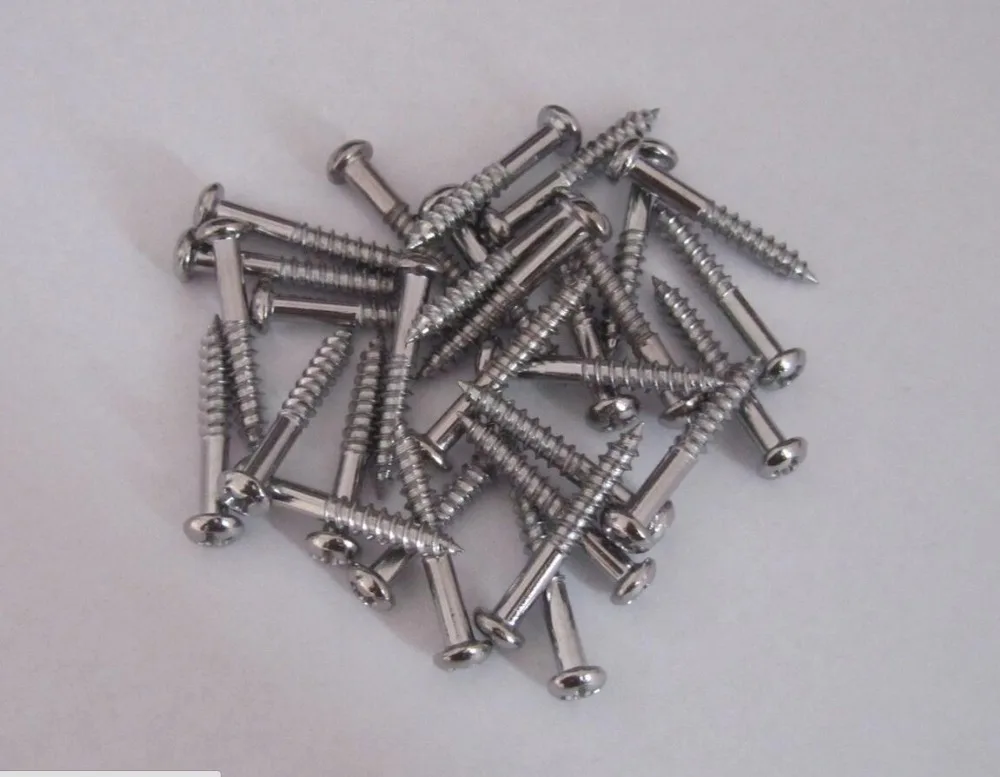 Набор из 30 хромированных крепежных винтов для моста Strat ST Tremolo|screw chrome|chrome screwstremolo