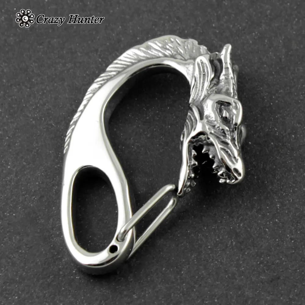 

Dragon Head Biker Clip Hook Carabiner Wallet Chain Keychain Buckle Clasp