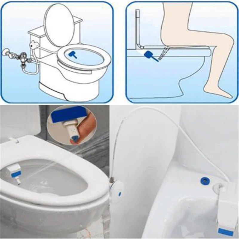 Unisex Bathroom Smart Toilet Bidet Hygiene Water Washing Gun Toilet Flushing Sanitary Bidet Seat WC Bidet for Bathroom Tools