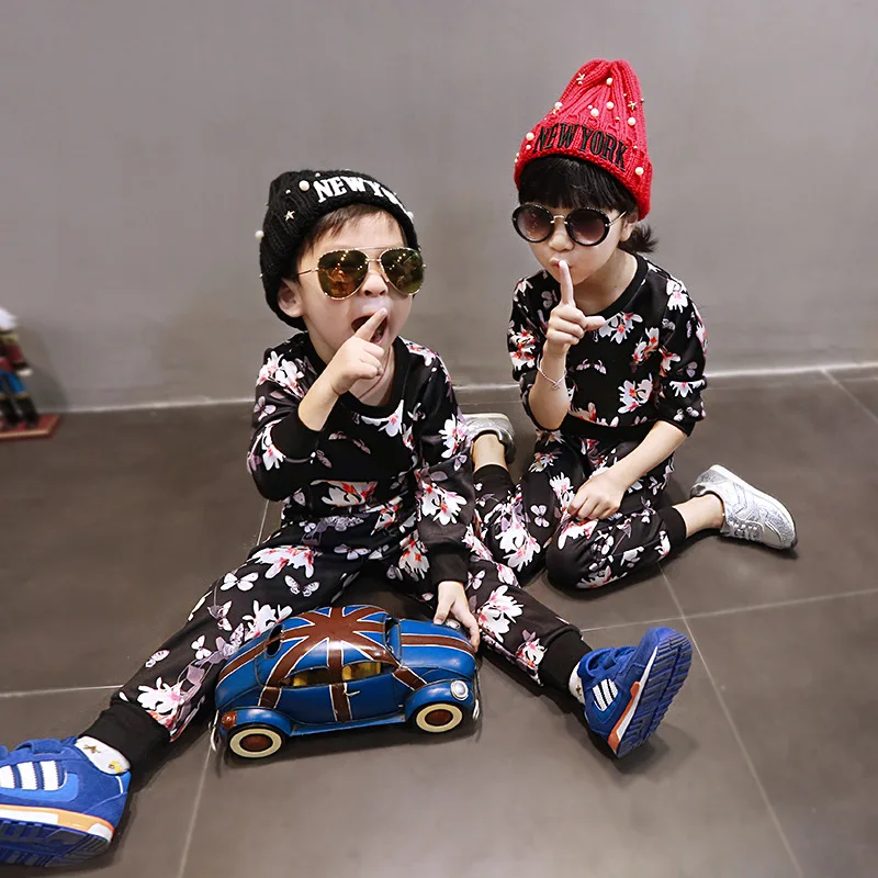 

2016 new autumn clothing sets kids clothes children clothing baby clothes clothing sets for boys and girls C-BC-T173