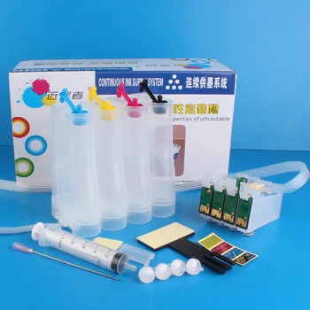 

Universal 4Color Continuous Ink Supply System CISS Kit with Accessaries Ink Tank For EPSON ME33 ME330 ME620F ME35 ME350 Printer