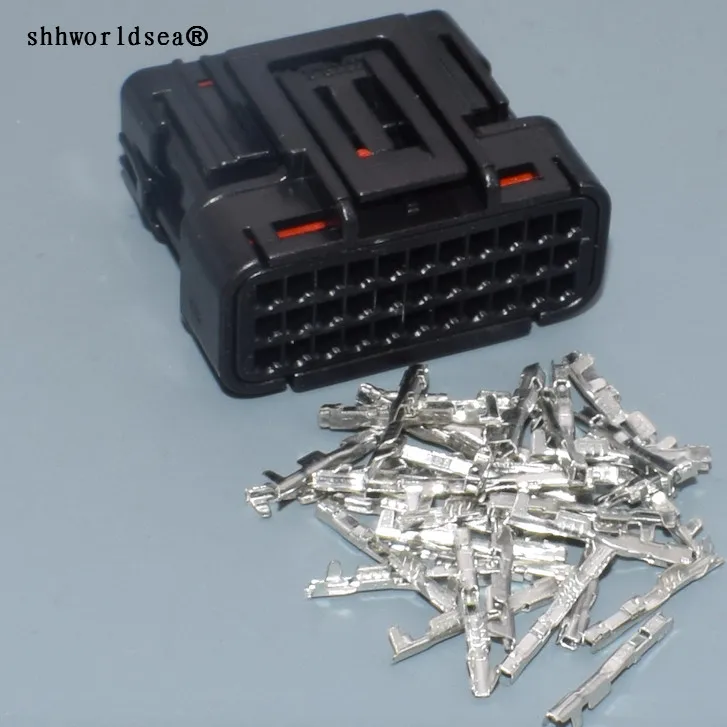 shhworldsea 33pin 0.6mm auto wiring harness electrical 33way ECU terproof connector with termianls 6189-7106 | Автомобили и
