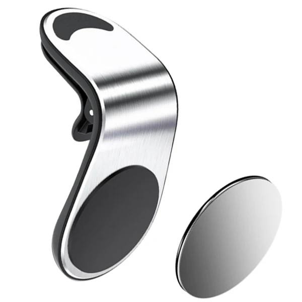 Автомобильный магнитный держатель для мобильного телефона для iPhone Xs XR Max X 8 7 SE 6s 6 Plus 5s samsung Galaxy S6 S5 Note LG sony для huawei Xiaomi - Цвет: Silver