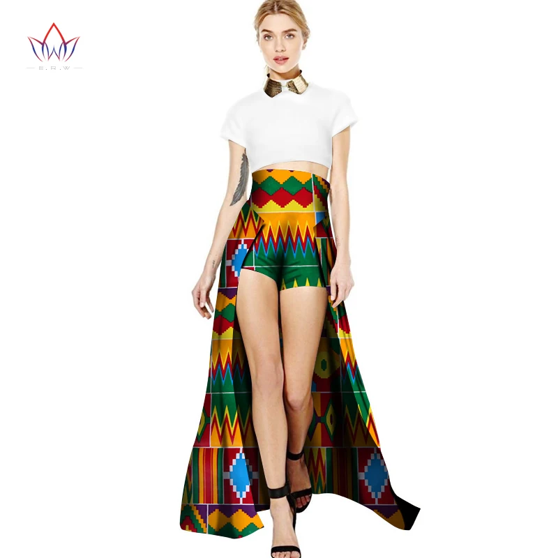 

2019 Africa Style High waist shorts Dashiki Trailing shorts African Clothing for Girl Bazin Sexy Clothes for party WY2948