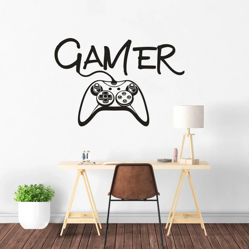 Игровая виниловая наклейка на стену популярный игровой контроллер настенные