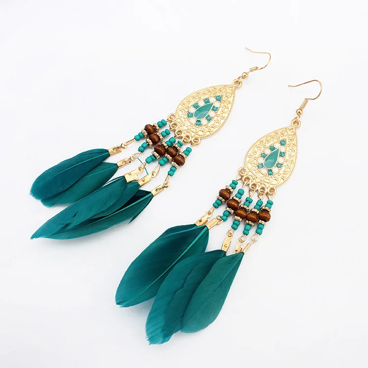 

2019 Earrings For Women Tassel Korean Aretes de mujer Statement Indian Aretes Fashion Gold Dangle Big Drop Jewelry Boho Jewelry