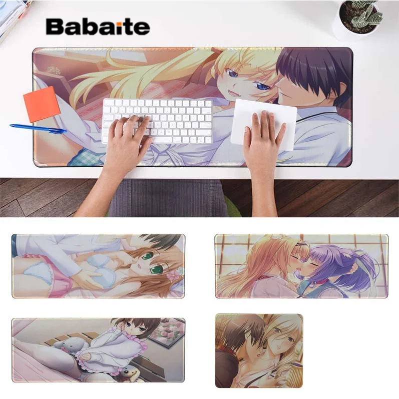 

Babaite Hot Sales Anime men and women kiss MousePads Computer Laptop Anime Mouse Mat Free Shipping Large Mouse Pad Keyboards Mat