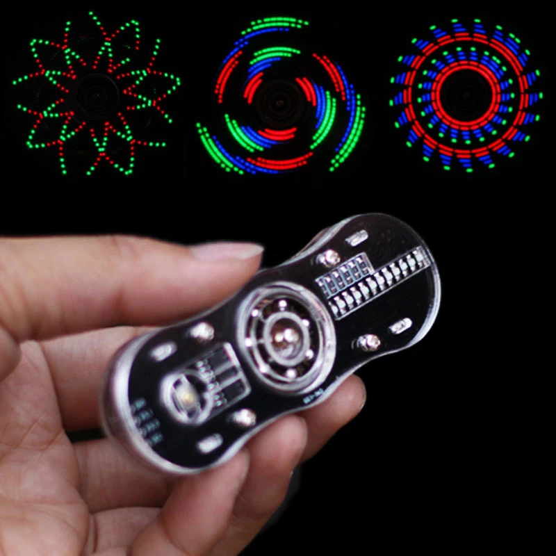 プログラマブルテキストパターンで Diyglow Led ハンドスピナーアクリルバルクフィジェットスピナー大人抗ストレス Adhd 教育玩具 Fidget Spinner Aliexpress