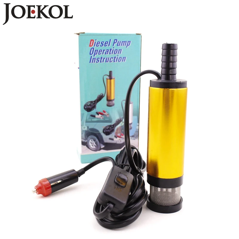 Free shipping Mini 12V Electric fuel transfer pump Aluminium alloy