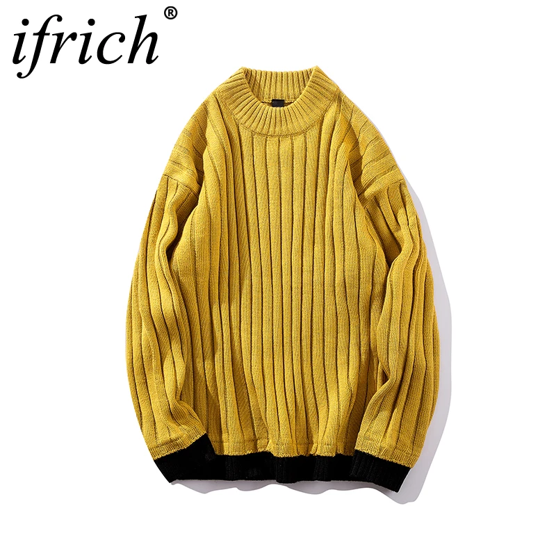 #^Special Price IFRICH Fashion Brand Sweater for Men Pullovers Slim Fit Jumpers Knitwear O-Neck Autumn Winter Casual Clothing Men Sweater Yellow #^Special Price IFRICH Fashion Brand Sweater for Men Pullovers Slim Fit Jumpers Knitwear O-Neck Autumn Winter Casual Clothing Men Sweater Yellow