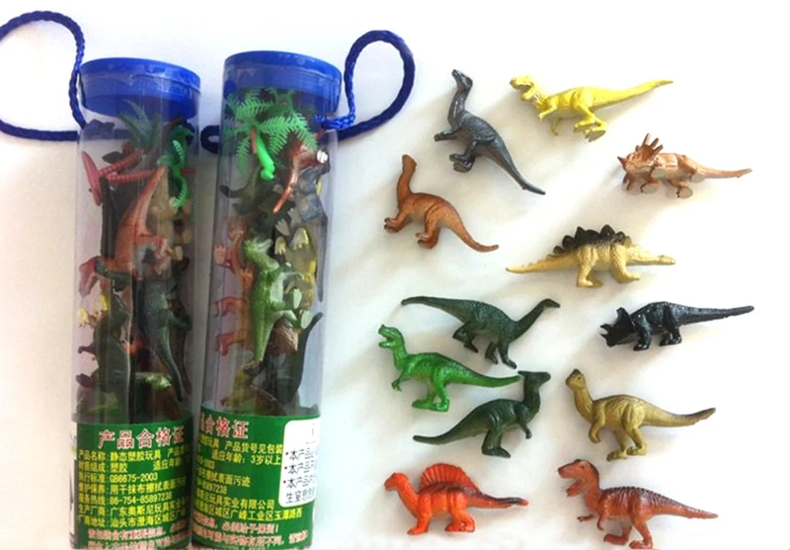 

Children's Static Dinosaur 12 Animal Toys Lifelike Design Safety and Environmental Protection Material of Excellent Workmanship