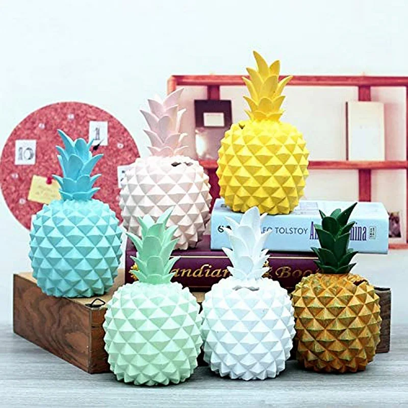 

Nordic INS Style Resin Pineapple Model Ornament Home Decoration Living Room Restaurant Wine Cabinet Decorative Figurines 1piece