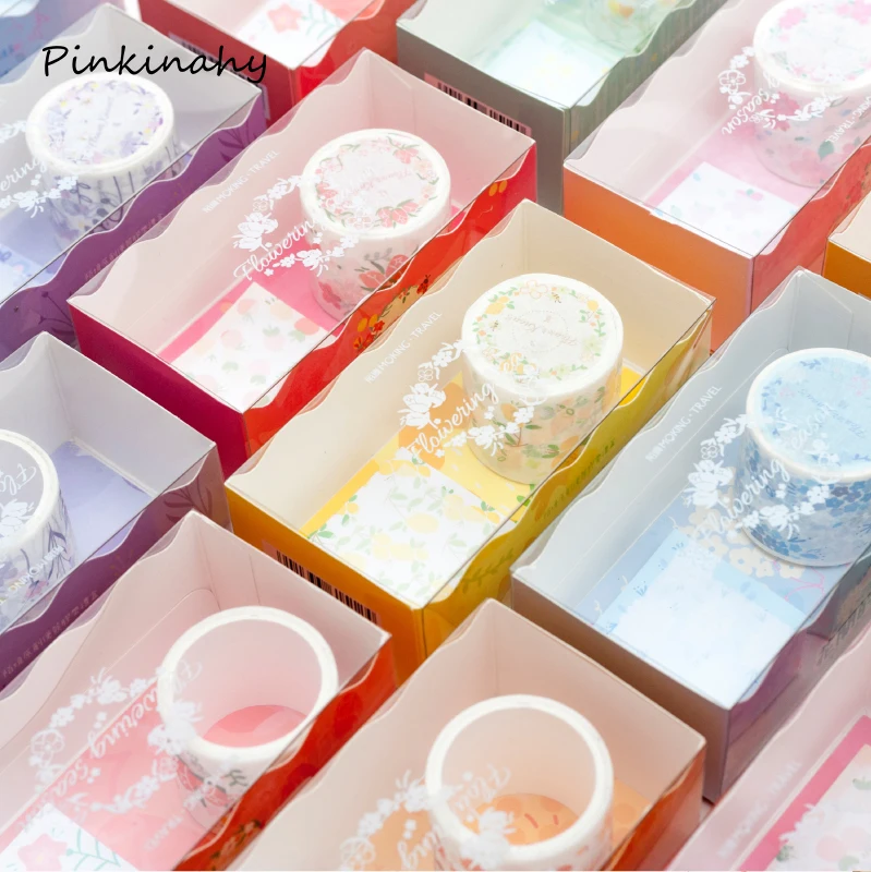 

Bullet Journal Sticky note Washi Masking Tape Set Beatiful Flower Decorative Adhesive Scrapbooking DIY Paper Japanese Stickers