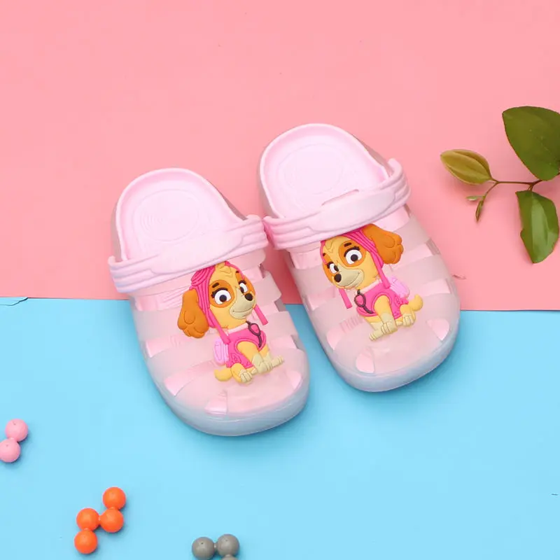 PAW PATROL/2019 Летняя детская обувь с дырками тапочки героями мультфильмов для