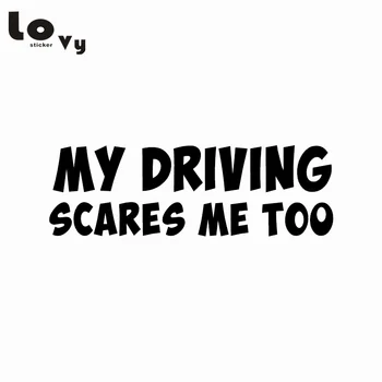 

Funny My Driving Scares Me Too Car Sticker Creative Warning Sign Car Decal