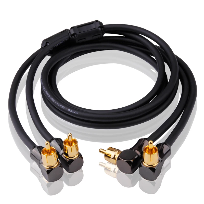 

Audio Cable 2 Angle RCA to 2 Angle RCA TV DVD Speaker Subwoofer Amplifier OFC RCA Cable OFC Braided 1M 2M 3M 5M 1.5M 0.5M 0.75M