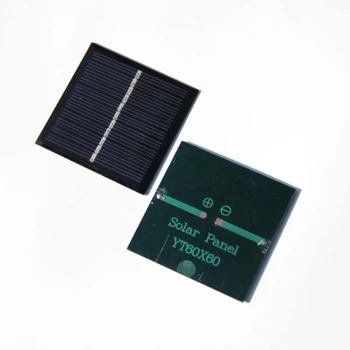 

Hot Sale 100PCS/Lot 0.42W 5.5V Solar Cell Polycrystalline Solar Panel Solar Module Education Kits 60*60*3MM Free Shipping