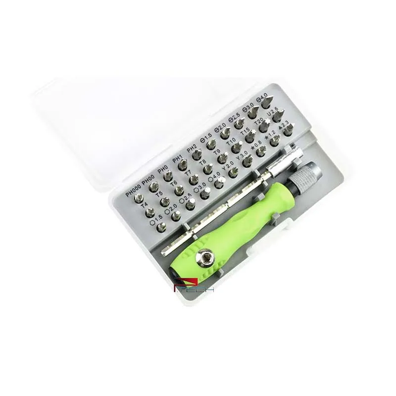 

BAKU 30 in 1 Precision Hex Torx Pentaloble Triangle Screw Driver Bits Screwdriver Set Repair Tools Kit for Mobile iPad Camera