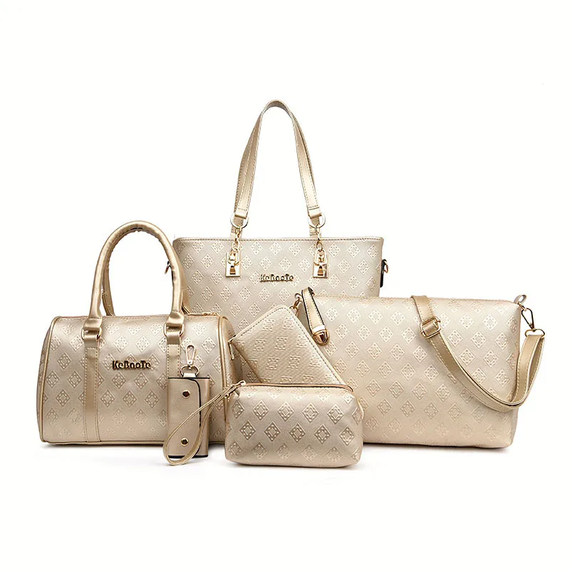 

HerMerce Luxury Handbags Women Bags Designer Shoulder Bag Female Bags Set Purses And Handbags Gold Black sac a main femme
