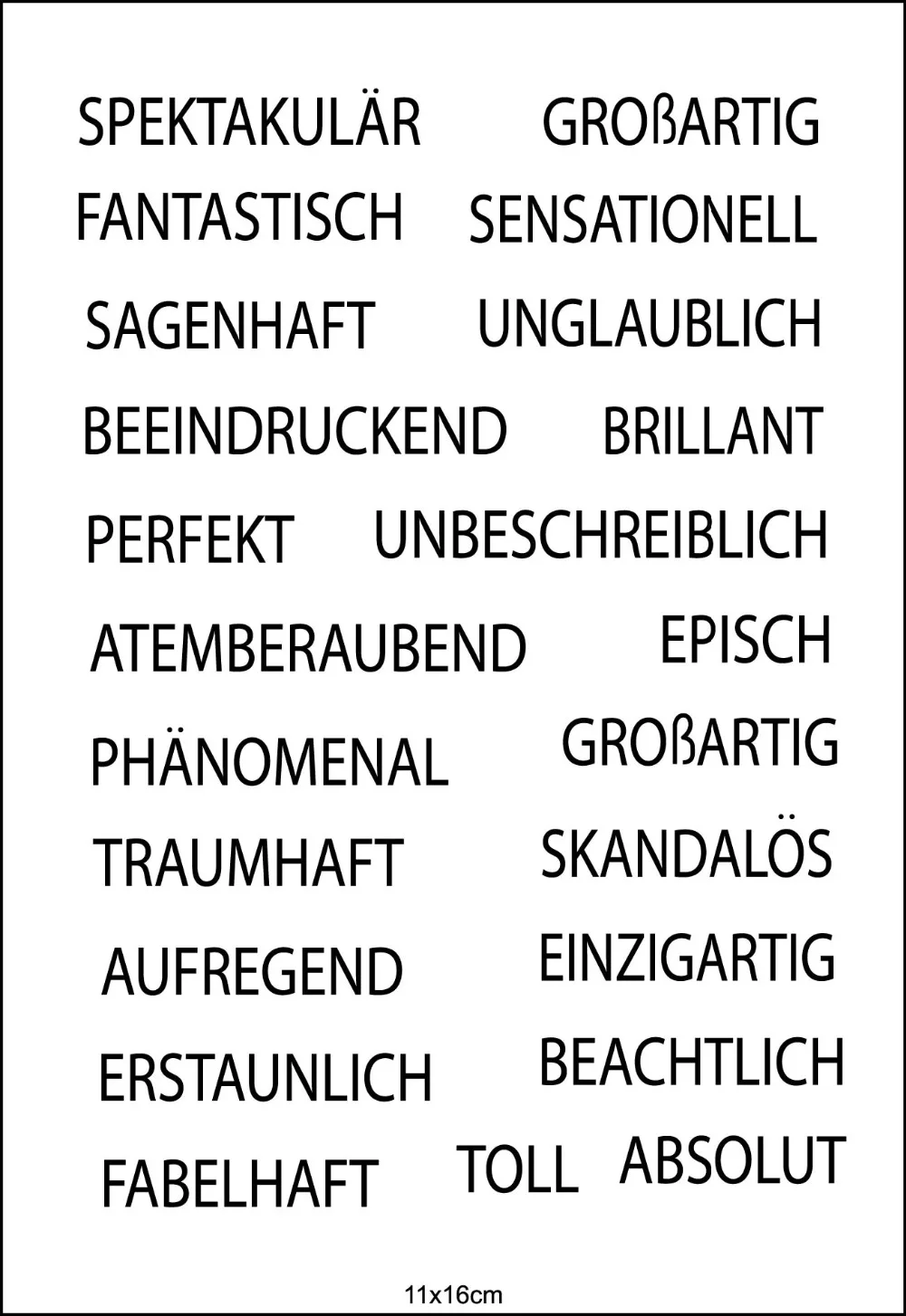 German Words Transparent Clear Silicone Stamp/Seal for DIY scrapbooking/photo album Decorative clear stamp sheets W1505 | Дом и сад