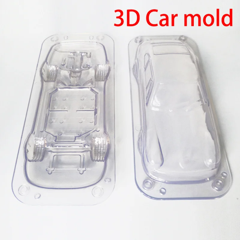 

Baking Pastry Tools 3D Car Chocolate Mold Plastic Candy Form Cake Design Decoration Mould Confectionery Handmade Vehicle Making