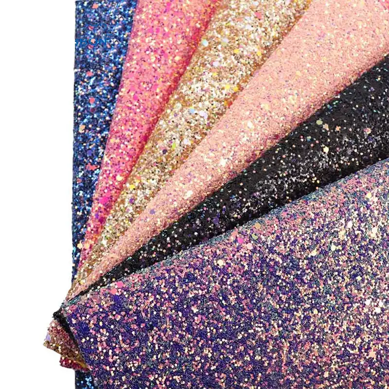 Glitter Fabrics Shiny Glitter Material For Sewing Clothes Making