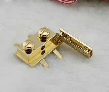 

10 pcs/lot High-grade lock packets twist lock mortise lock luggage hardware accessories fashion alloy lock box