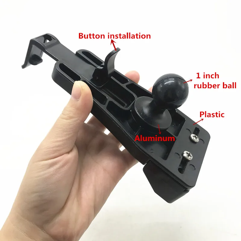 Универсальный держатель для мобильного телефона держатель+ 1/4-20 Женский резьбовые отверстия w/1-дюймовым шариковым для 4,3-5,5 дюймов Смарт-телефонов gopro крепления - Цвет: 1pcs