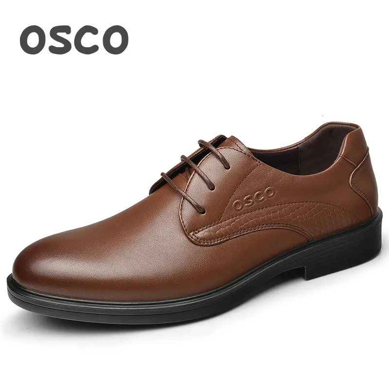 OSCO/Летняя британская повседневная обувь в деловом стиле мужская деловая Черная