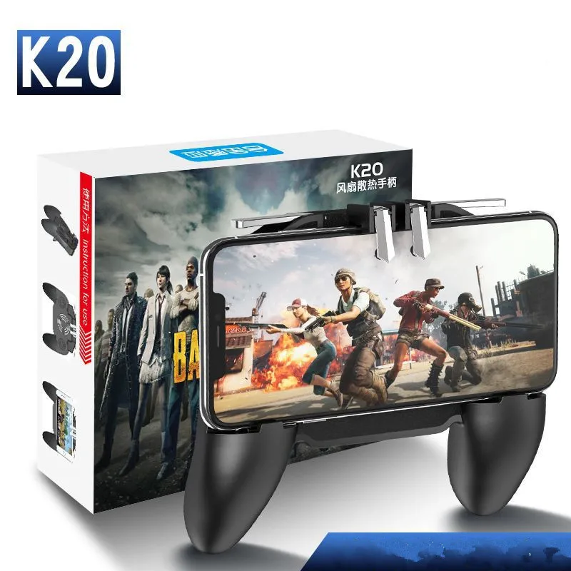 

K20 Six Finger All-in-One Mobile Game Controller Fire Key Button for PUBG Mobile Game Eating Chicken Artifacts Game Handle