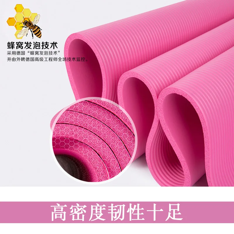 1830*610*10mm Yoga Mat with Position Line Non Slip Carpet Mat For Beginner Environmental Fitness Gymnastics Mats