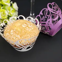 Лазерная резка 100 шт. лоток для торта креативный инструмент для приготовления торта край для свадьбы/Беби Шауэр детский праздничный торт на день рождения 8Z