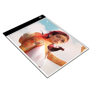 

A4 Light Box Tracer With Scale Ultra-Thin Usb Dimmable Brightness Led Artcraft Tracing Light Pad Light Box For Artists Drawing