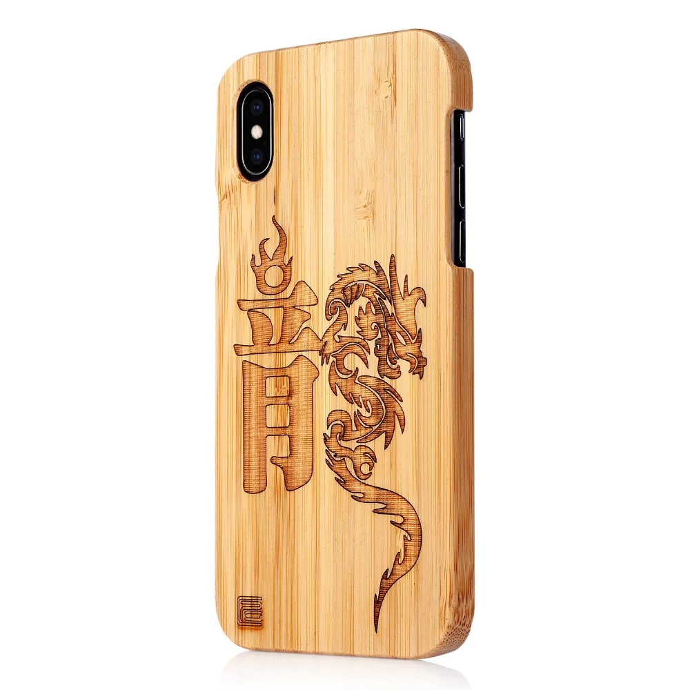 Чехол в китайском стиле для iPhone XS Max, чехол с бамбуковым драконом для iPhone 6 6s X 7 8 plus, чехлы в китайском стиле