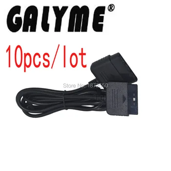 

10pcs/lot Hot Sale Game Controller Extension Cable Cord Wire Replacement Fit For SonyPlaystation PS 2 Game Black Color Cables