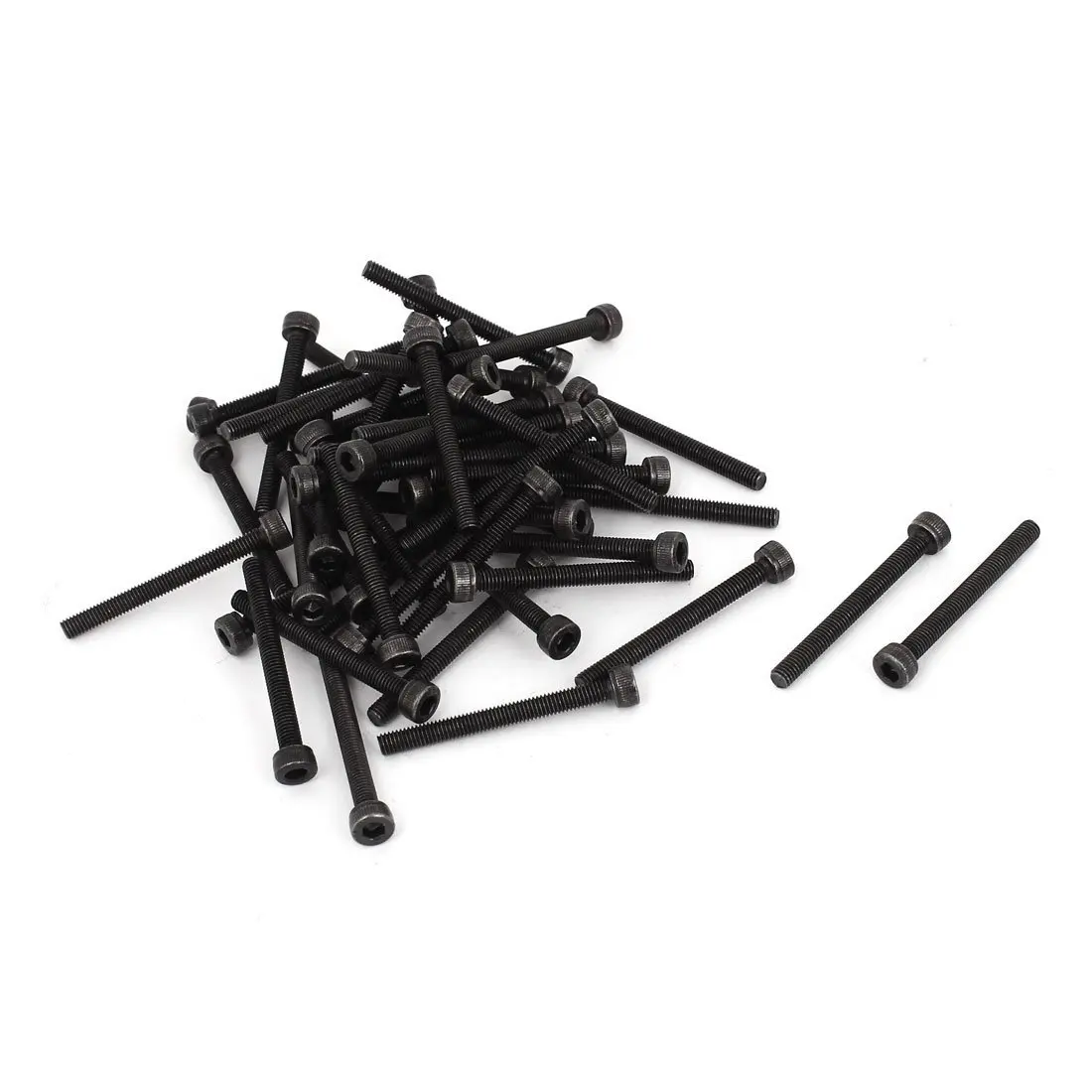 

M3 x 30mm Alloy Steel Hex Bolt Socket Head Cap Screws Black 50 Pcs