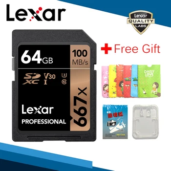

Lexar SD Card 32gb 64gb 128gb 256gb cards Drone Camera gopro Memory Card SD Card 667x carte sd flash card tarjeta cartao de memo