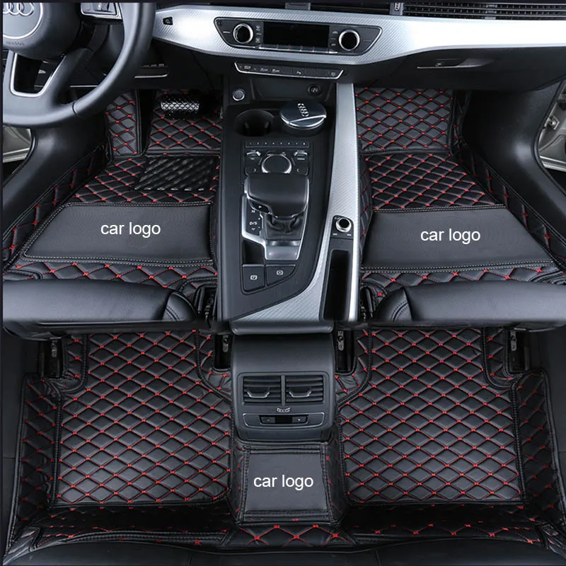 

Custom car floor mats for Audi A6L A3 A5 A7 Q3 Q5 Q7 A4L car styling floor mat Car Floor Carpet Waterproof Rugs car-styling