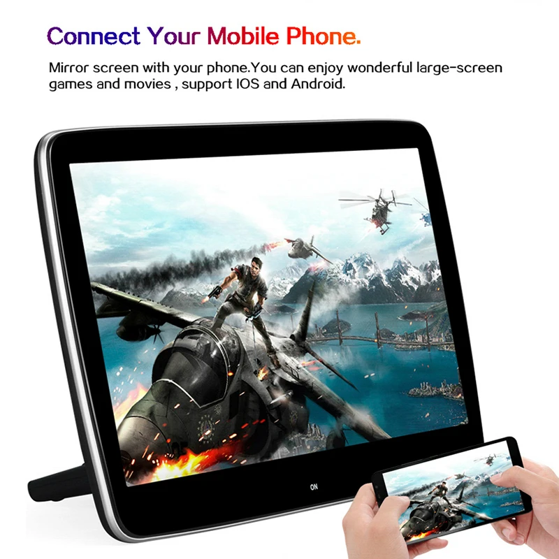  11.6 Inch Android 7.1 Car Headrest Monitor Octa Core 1920*1080 HD 1080P 2.5D Ultra-thin Touch Scree