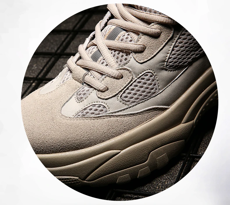 Men's Trainers Chunky Sneakers Dad Shoes High Platform Black Shoes Mens Sneakers Mesh Footwear Men Platform Sneakers High Top basketball shoes (6)