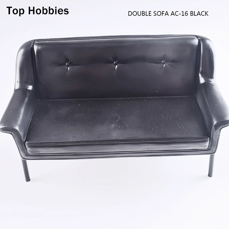 

KUMIK 1/6 Scale Double Person Sofa Model 1/6 figure Scene accessory AC-16 Black long Fit 12 Inch Phicen Action Figure in stock