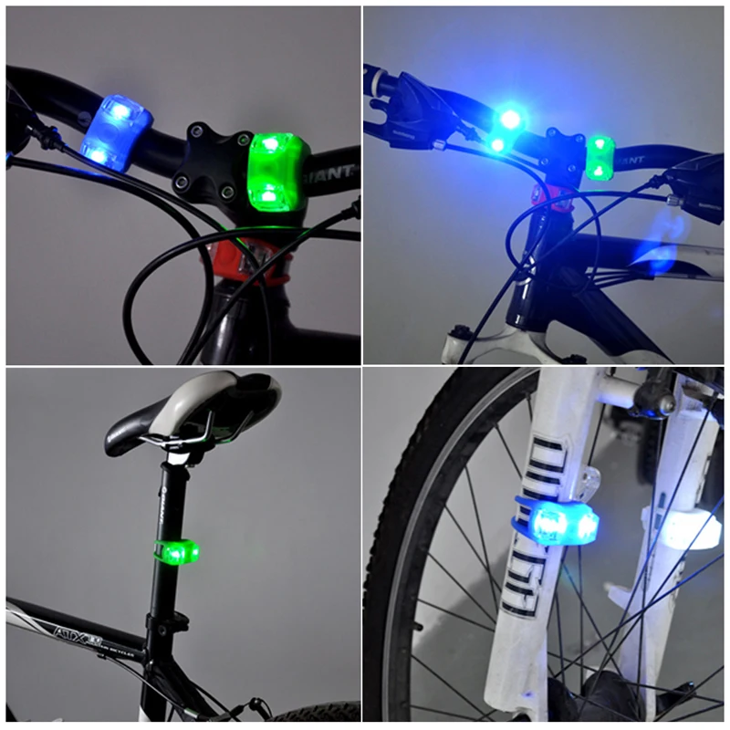 Sale WasaFire 2 LED Safty Warning Bike Light Flashlight Strobe Tail Rear Light Bulb Taillight Bicycle Bike Front Handlebar Cycling 4