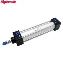 Free Shipping Mini Pneumatic Cylinder Double Acting Air Cylinder 32mm Bore 125mm Stroke SC32-125 Makerele double acting air cylinder 32mm bore 175mm stroke pneumatic cylinder sc32 175 makerele free shipping