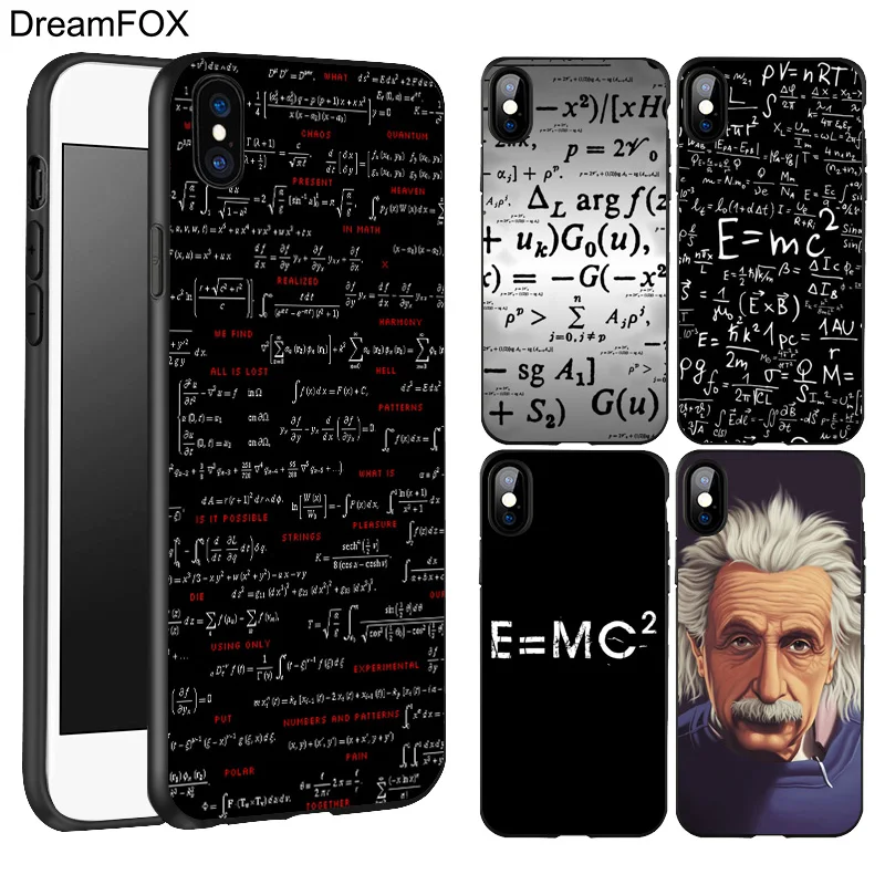 

DREAMFOX L151 Albert Einstein Black Soft TPU Silicone Case Cover For Apple iPhone 11 Pro XR XS Max X 8 7 6 6S Plus 5 5S 5G SE