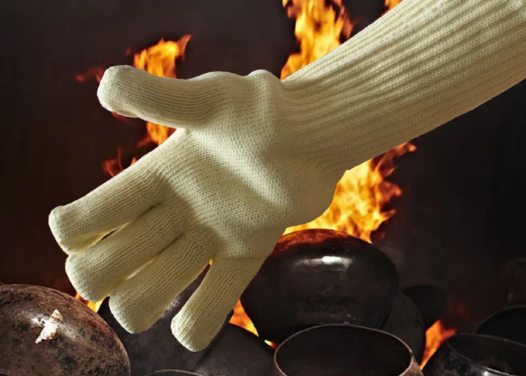 Новые арамидное волокно Макс 350 Цельсия термостойкие рабочие перчатки